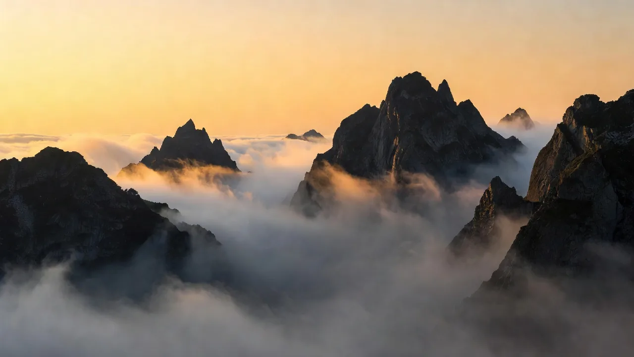 岩峰に昇る朝日 - Sunrise Viewpoints